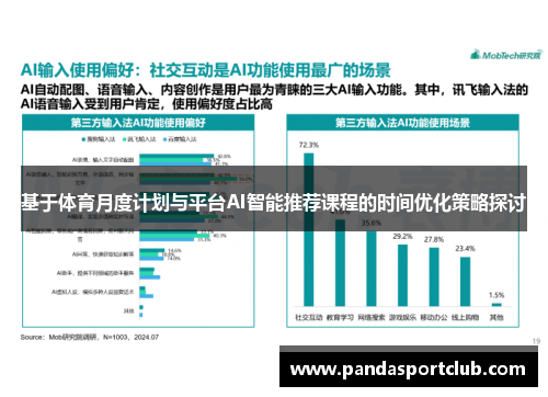 基于体育月度计划与平台AI智能推荐课程的时间优化策略探讨